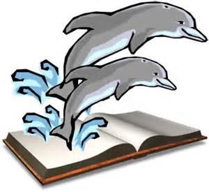 Dolphins with Book 